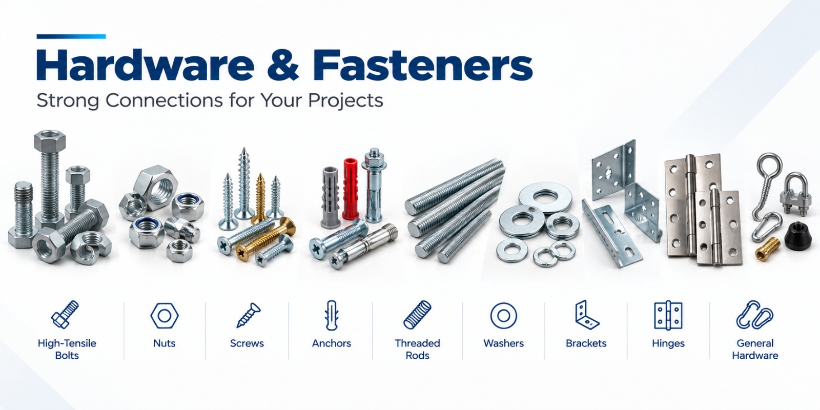 Massive Hardware Fasteners, Bolts, Nuts & Screws Assortment