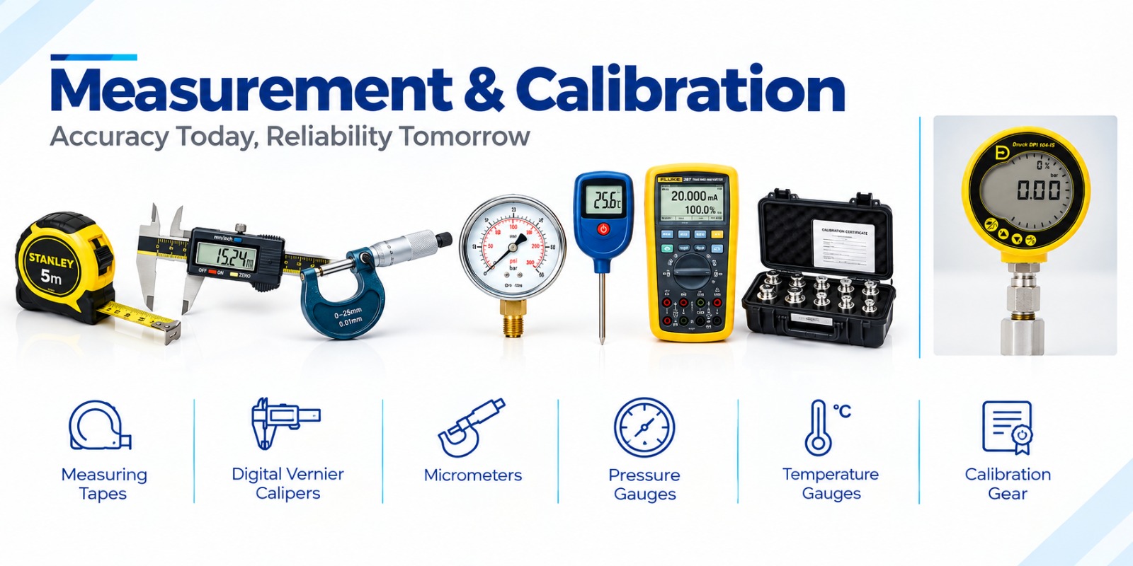 Massive Precision Measuring & Calibration Instruments Kit